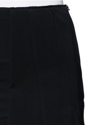 Nobrand Asymmetric pleat stretch jersey midi skirt