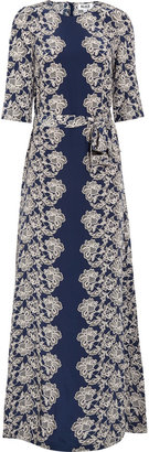 ALICE by Temperley Floral-print silk-crepe maxi dress