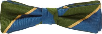 Band Of Outsiders Regimental Burma Rifle Stripes Clip-On Bow Tie