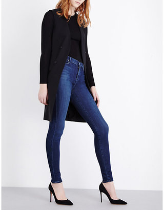 J Brand Ladies Blue Cotton Vintage Skinny High-Rise Jeans, Size: 23