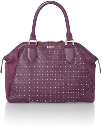 Biba Purple blake bowler handbag