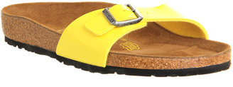 Birkenstock Madrid 1 Bar Mule Sun Yellow Patent - Sandals