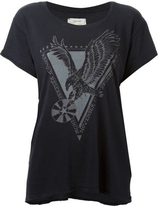 Current/Elliott 'The Crew Neck' eagle print T-shirt