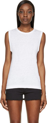 Etoile Isabel Marant White Linen Klint Muscle Shirt