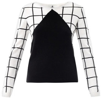 Chinti and Parker MEETS PATTER Meets Patternity window-pane check sweater