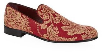 Dolce & Gabbana Filigree Brocade Slipper Shoe