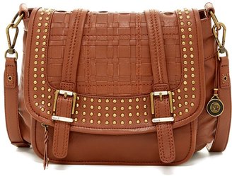 The Sak Pax Leather Flap Studded Handbag