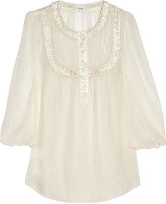 Temperley London Grace silk-chiffon blouse