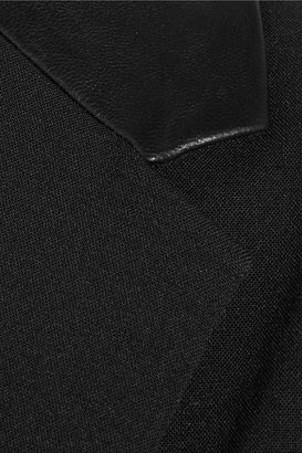 Alexander Wang Wool-blend and leather blazer