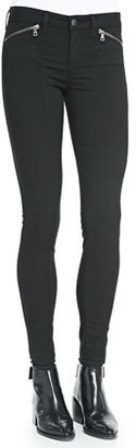 Vince Zip-Pocket Skinny-Leg Jeans, Black