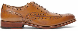 Grenson Dylan Leather Wingtip Brogues - Brown