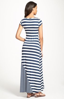 Everleigh Multi Stripe Short Sleeve Maxi Dress (Regular & Petite)