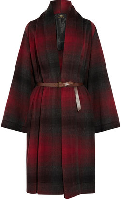 Vivienne Westwood Classic Gainsborough checked brushed wool-blend coat