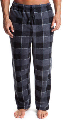 Perry Ellis Men's Plaid Fleece Pajama Pants