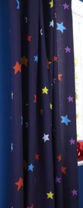 Catherine Lansfield Kids Outer Space Curtains - Multi