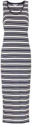 Whistles Claire Vest Stripe Jersey Midi Dress