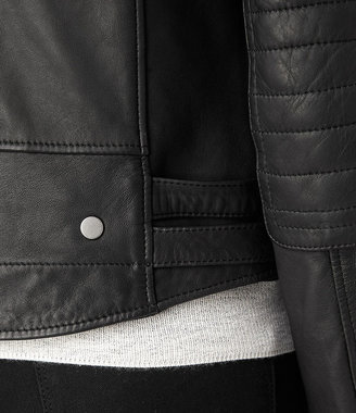 AllSaints Almere Leather Biker Jacket