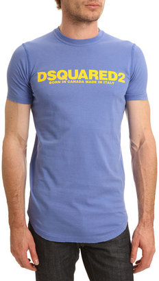 DSquared 1090 DSQUARED Blue Logo Classic T-shirt