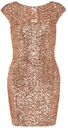 Dorothy Perkins Nude sequinned bodycon dress