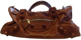 Balenciaga Brown Leather Handbag