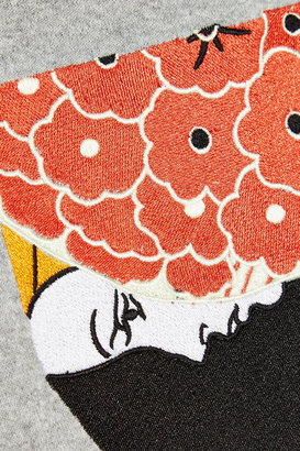 Michael Van Der Ham Embroidered cotton-jersey sweatshirt