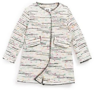 Milly Minis 'Confetti' Tweed Coat (Toddler Girls, Little Girls & Big Girls)