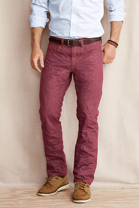 Lands' End Men's 628 Straight Fit 5-pocket Colored Denim Jeans