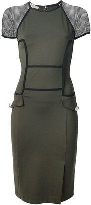 Amen fitted military style dress