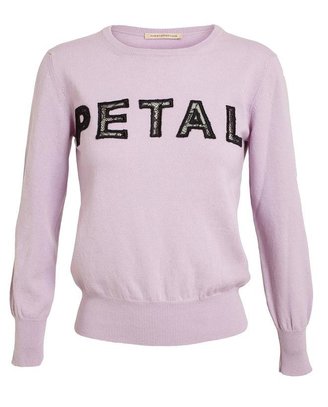 Christopher Kane Petal Cashmere and Lace Sweater