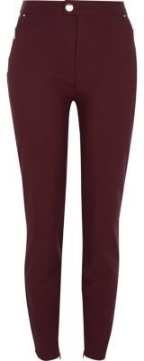 River Island Red skinny trousers
