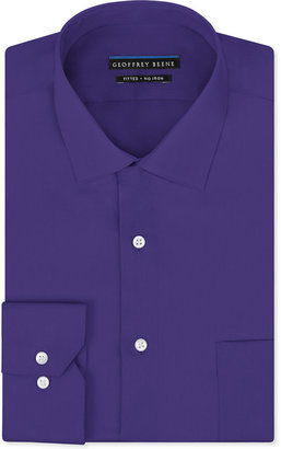Geoffrey Beene Non-Iron Sateen Solid Dress Shirt