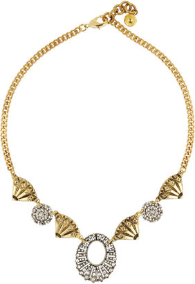 Lulu Frost Adriatic gold-tone crystal necklace