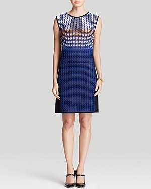 Magaschoni Ombre Textured Knit Dress