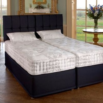 Relyon White 'Henley' medium tension mattress and blueberry divan bed set