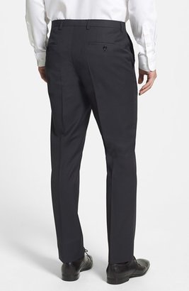HUGO BOSS 'Sharp' Flat Front Check Trousers