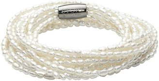House of Fraser Story 5 strand pearl triple wrap bracelet with clasp