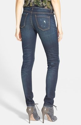 Blank NYC Distressed Skinny Jeans (Dark Denim)