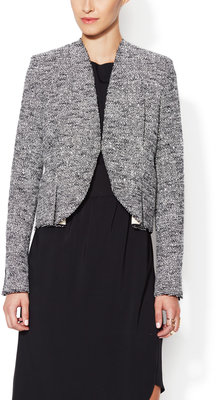 Balenciaga Tweed Collarless Jacket