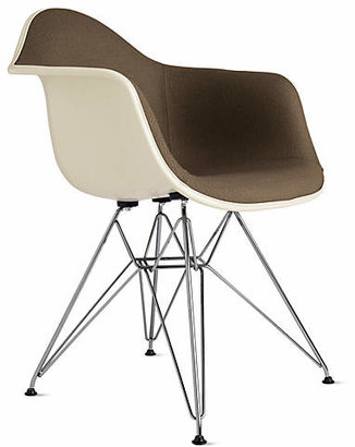 Design Within Reach Eames® Upholstered Molded Fiberglass Wire-Base Armchair (DFAR)