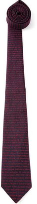 Band Of Outsiders embroidered text tie