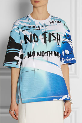 Kenzo No Fish No Nothing printed cotton-terry top