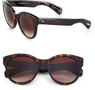 Oliver Peoples Jacey 53mm Oversized Oval Sunglasses