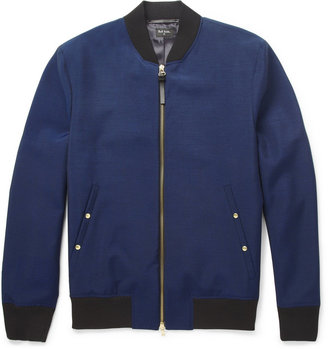 Paul Smith Lightweight Wool and Mohair-Blend Bomber Jacket
