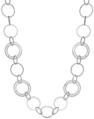 ABS by Allen Schwartz Silver-Tone Round Link Necklace