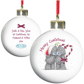 Me To You Personalised Couple Bauble