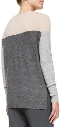 Vince Long-Sleeve Colorblock Sweater