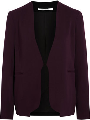 Diane von Furstenberg Paulette two-tone crepe blazer