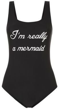 New Look Teens Black Really A Mermaid Swimsuit