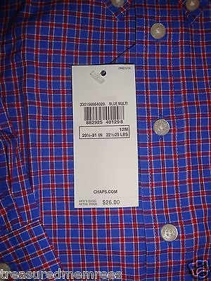 Chaps by Ralph Lauren Long Sleeve Striped Oxford Woven Shirt ~ 18 Months