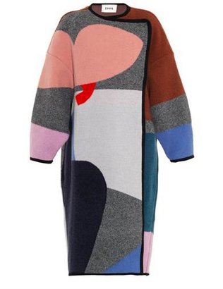 Issa Clemence oversized patchwork coat